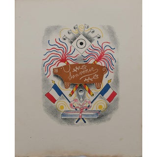 Lucien Boucher, Le cadeau souvenir, Lithograph For Sale