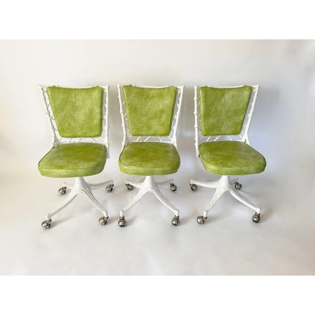 Avocado 1950s Phyllis Morris Vintage Bamboo Chair For Sale - Image 8 of 11