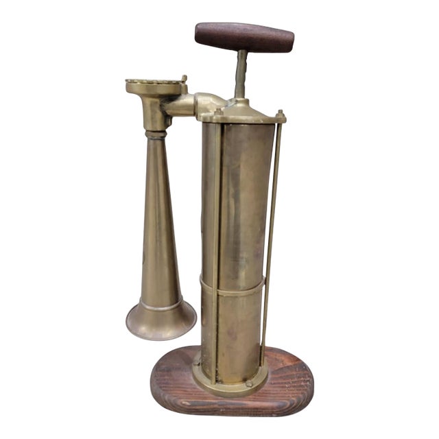 Antique Nautical Tyfon Brass Foghorn Malmo Sweden Kockums Mek Verkstad For Sale