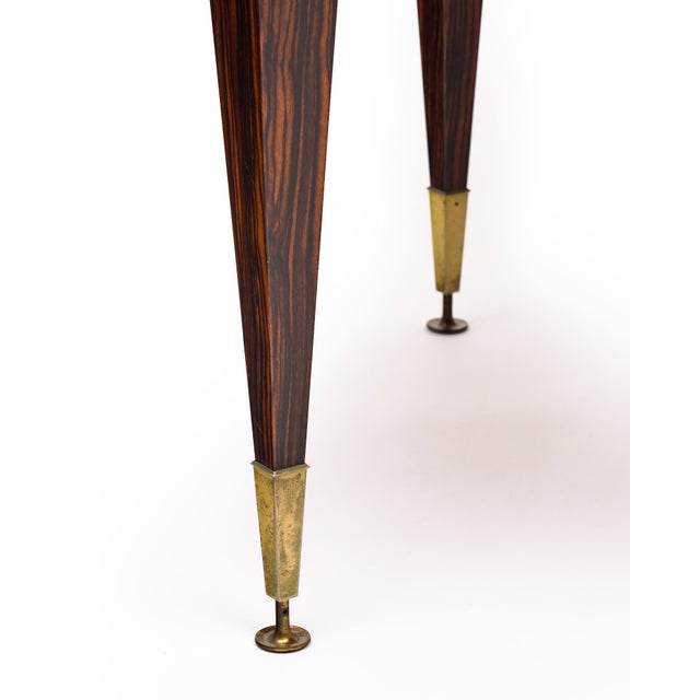 Period Mid-Century Modern Macassar Dining Table For Sale - Image 9 of 9