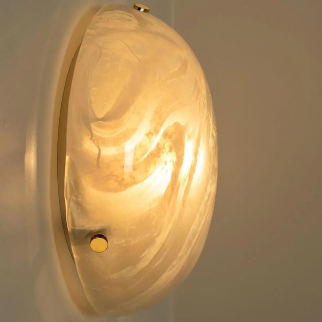Blown Murano Glass Wall Light or Flush Mount, 1965 For Sale - Image 4 of 10