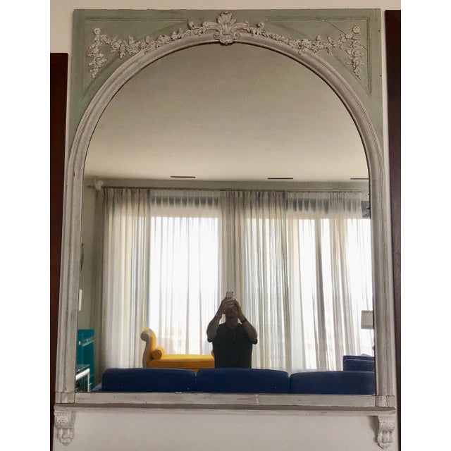 Early 20th Century Vintage French Trumeau Mirror For Sale - Image 5 of 9