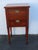 Early 1900s Flame Mahogany Inlay Nightstand Bedside Side End Table 6921 For Sale - Image 4 of 15