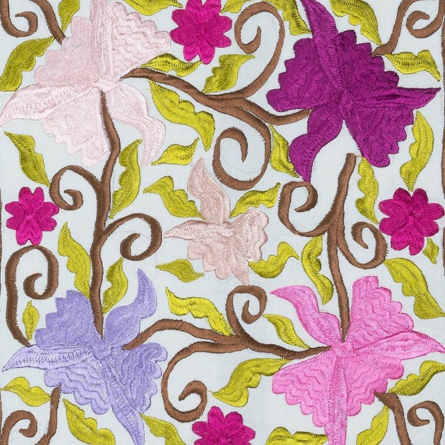 New Hand-Embroidered 100% Cotton Cushion Cover – Authentic Uzbek Textile Art Bring a touch of Central Asian heritage to...