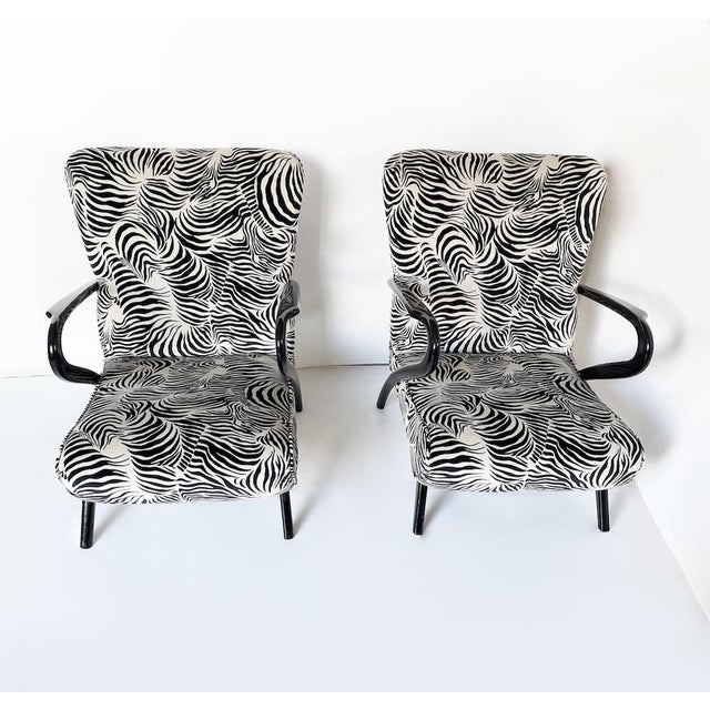 Mid-Century Modern Vintage Lounge Chairs, 1950s, Set of 2 For Sale - Image 3 of 18