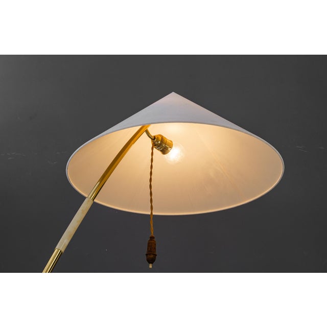 Vintage Brass Floor Lamp by Rupert Nikoll, 1950s For Sale - Image 9 of 12