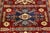 1980s Shabby Chic Tribal Shirwan Red/Beige Wool Rug - 3'7''x5'8'' For Sale - Image 5 of 10