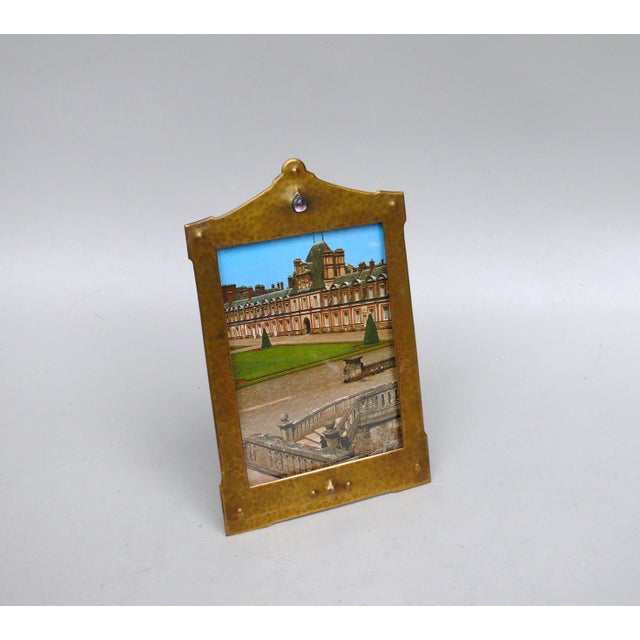 Art Nouveau Brass Picture Frame in the style of Mathildenhöhe Darmstadt, 1890s For Sale - Image 5 of 14