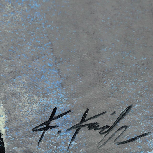 2020s Large Palm Tree Original Artwork by Kathleen Keifer "June Twilight" For Sale - Image 5 of 8