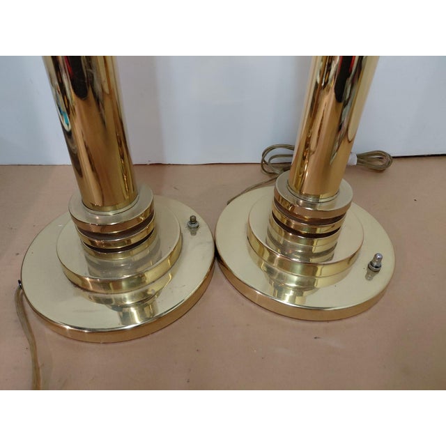 Beautiful pair of Frederick Cooper Hollywood Regency table lamps