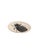 This striking vintage studio pottery decorative charger plate pairs an organic, artisanal form with a bold, graphic...