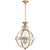 Crown Top Banded Globe Lantern in Antique White with Clear Glass Designer: Chapman & Myers Canopy: 5.5" Round Mounting:...