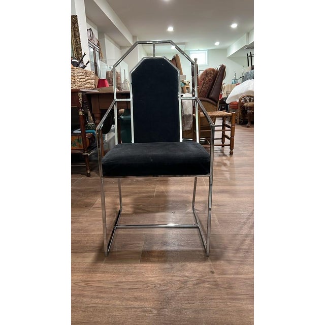 Mid-Century Chrome Dining Set (5 Pcs) For Sale - Image 4 of 8