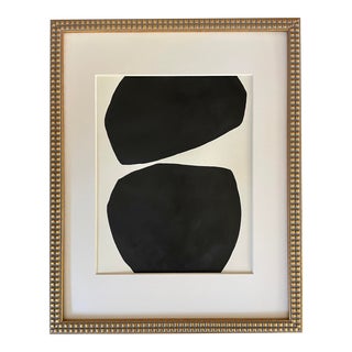 2023 "Degrado" Contemporary Minimalist Painting on Paper by r.k. Red For Sale