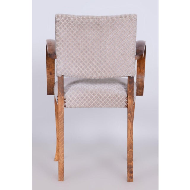 Art Deco Armchair in Beech by Jules Leleu, 1930s For Sale - Image 3 of 8