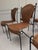 Mid-Century Wicker and Iron Dining Chairs attributed to Frederic Weinberg, 1950s, Set of 6 For Sale - Image 13 of 16