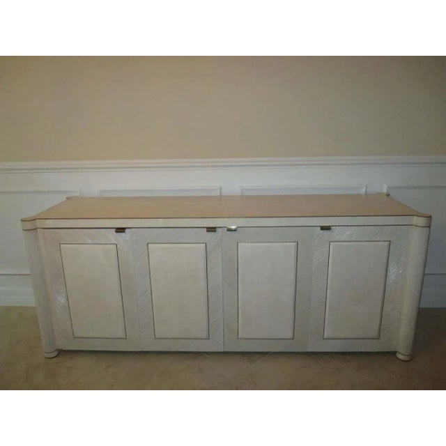Vintage Ivory Split Bamboo Sideboard For Sale In Naples, FL - Image 6 of 12