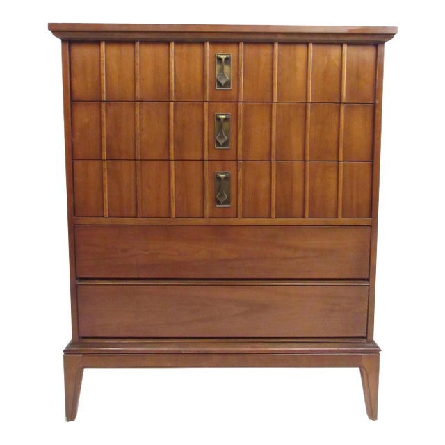 Mid-Century Modern Highboy Dresser For Sale