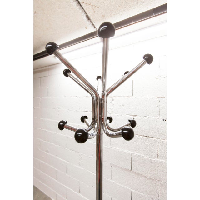Black Industrial Coat Rack with Twelve Hooks, 1970s For Sale - Image 8 of 15