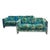 1970s Sofa Set With Jack Lenor Larsen Cotton Velvet Fabric and Chrome Trim For Sale - Image 11 of 11