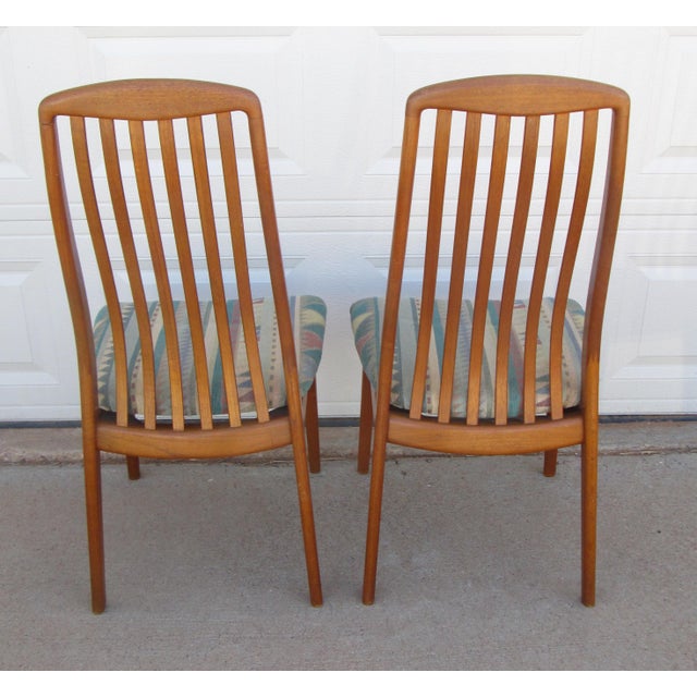 Mid 20th Century 2 Vintage Danish Modern Teak Dining Chairs Attributed to Preben Schou For Sale - Image 5 of 18