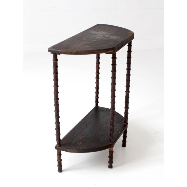 Antique Primitive Folk Art Spool Table For Sale - Image 13 of 17