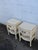 French Shabby Chic Painted Nightstands Side End Bedside Tables a Pair 6238 For Sale - Image 15 of 18