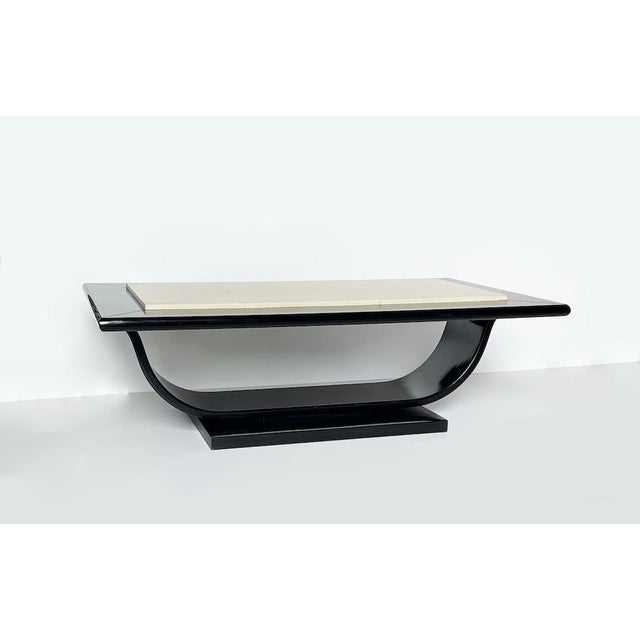 Beige Vintage Wood Coffee Table, 1970 For Sale - Image 8 of 8