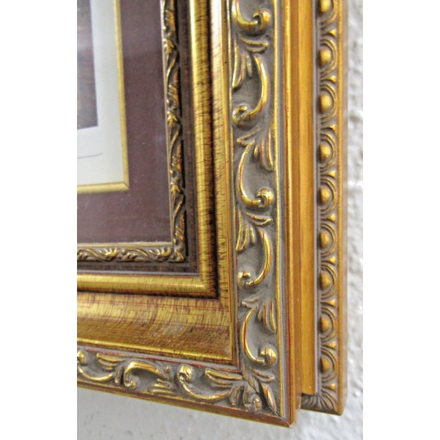 1990s Trisha Romance Christmas at the Cottage Matted and Framed Numbered Print For Sale - Image 13 of 17