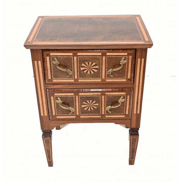 Brown Empire French Bedside Cabinet For Sale - Image 8 of 8