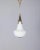Gold Brass and Opaline Glass Pendant from Stilnovo, 1960s For Sale - Image 8 of 8