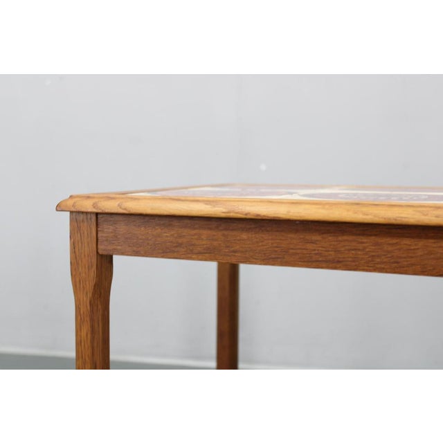Mid-Century Danish Oak Nesting Tables with Tile Tops, 1960s, Set of 3 For Sale - Image 14 of 15