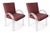 A striking set of ten dining chairs designed by Charles Hollis Jones, executed in his signature use of clear...