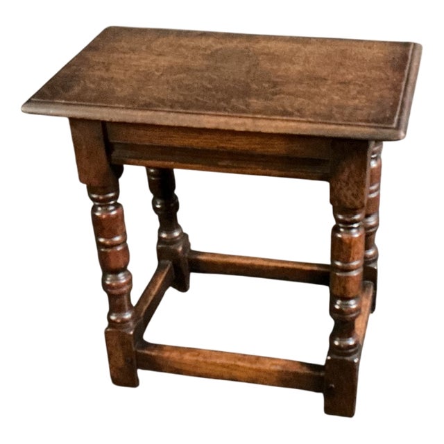 Victorian Oak Joint Stool, 1890 For Sale