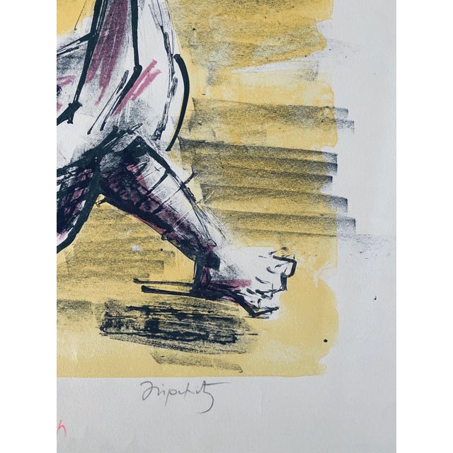 Jacques Lipchitz Jacques Lipchitz, Jacques Lipchitz French Cubist Modernist Lithograph Hebrew Judaica ZIon For Sale - Image 4 of 8