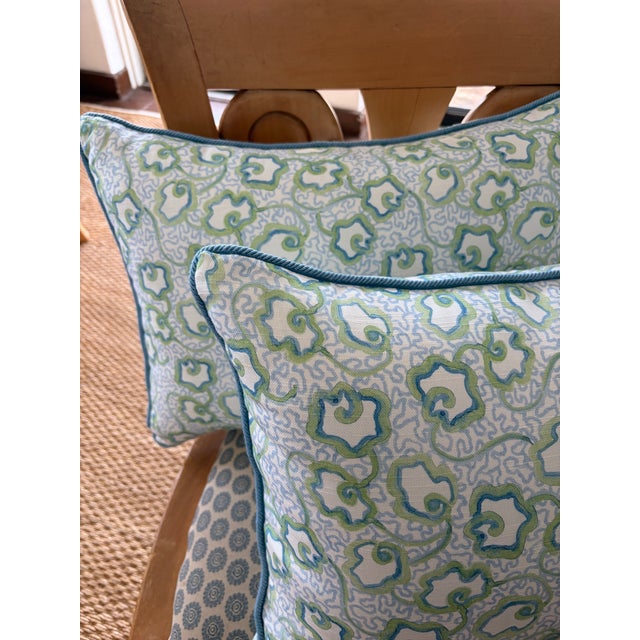 Contemporary Stout Lumbar Pillows With Samuel and Sons Cord From Kips Bay Showhouse For Sale - Image 3 of 4