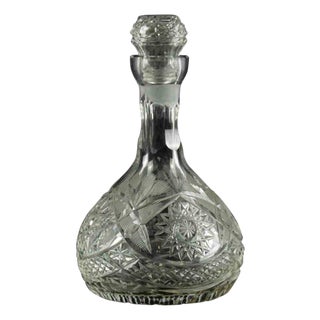 Vintage Glass Liquor Bottle, Italy, 1970s For Sale