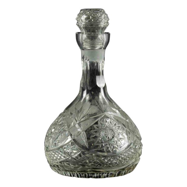 Vintage Glass Liquor Bottle, Italy, 1970s For Sale