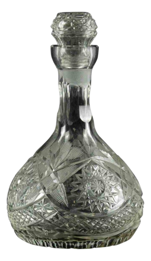 Vintage Glass Liquor Bottle, Italy, 1970s