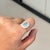 Contemporary 2.14Carats Natural Paraiba Tourmaline Cushion Cut Diamond Halo 14k Gold Ring Size 9 For Sale - Image 3 of 18