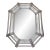 Vintage Venetian Murano Style Octagonal Glass Mirror For Sale