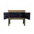 1990s Asian Tibetan Style Floral Graphic Red Green Yellow Console Credenza Table For Sale - Image 5 of 11