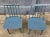 Blue Set of Petrol Blue J77 Chairs by Folke Pålsson for FDB, 1963 For Sale - Image 8 of 9