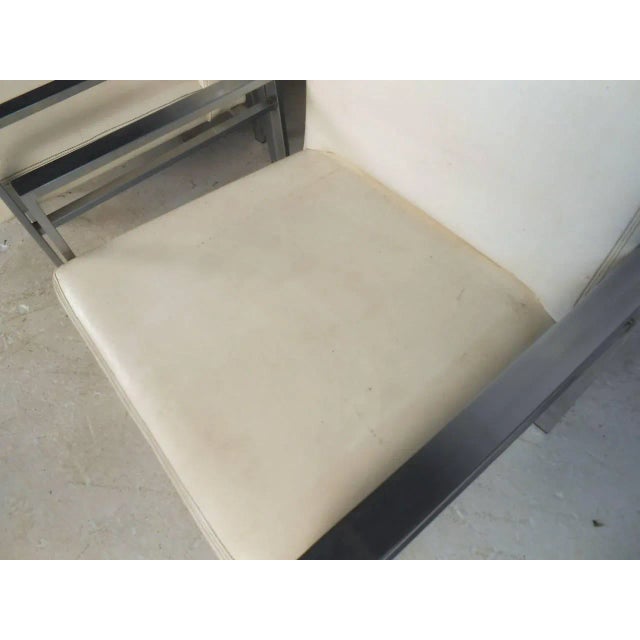 Metal 1970s Mid-Century Aluminum Frame Dining Chairs For Sale - Image 7 of 9