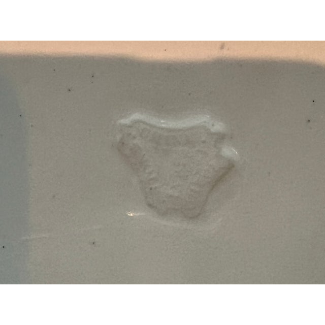 Antique Haviland Limoges Large Oval Meat Platter, Hand-Painted Birds & Florals, Pink Banded Rim, French Porcelain For Sale - Image 11 of 12