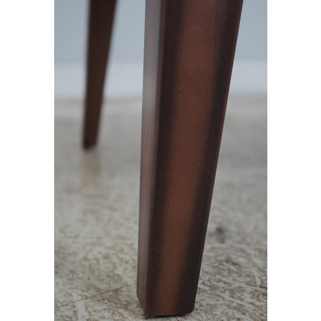 Glass Square Glass Top Mid Century Modern 2 Tier Tile Coffee Table For Sale - Image 7 of 12