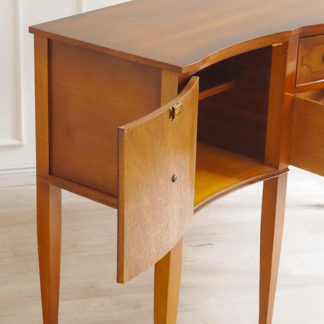 Vintage Biedermeier-Style Sideboard with Curved Cherrywood Drawer For Sale - Image 10 of 18