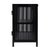 Spritely Home Accent Furniture Worthington 35.5 in. W Iron and Glass Accent Storage Chest with 1 Interior Shelf, Industrial Chic For Sale - Image 4 of 7