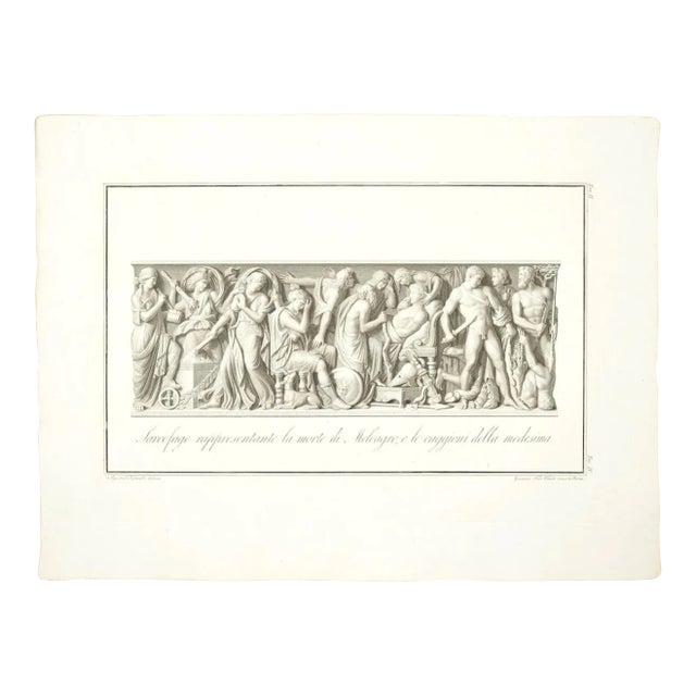 The Death of Meleagro - Origina Etching by Giovanni Foto Veneto - 1821 1821 For Sale