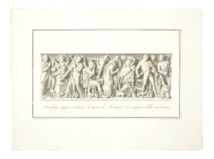 The Death of Meleagro - Origina Etching by Giovanni Foto Veneto - 1821 1821